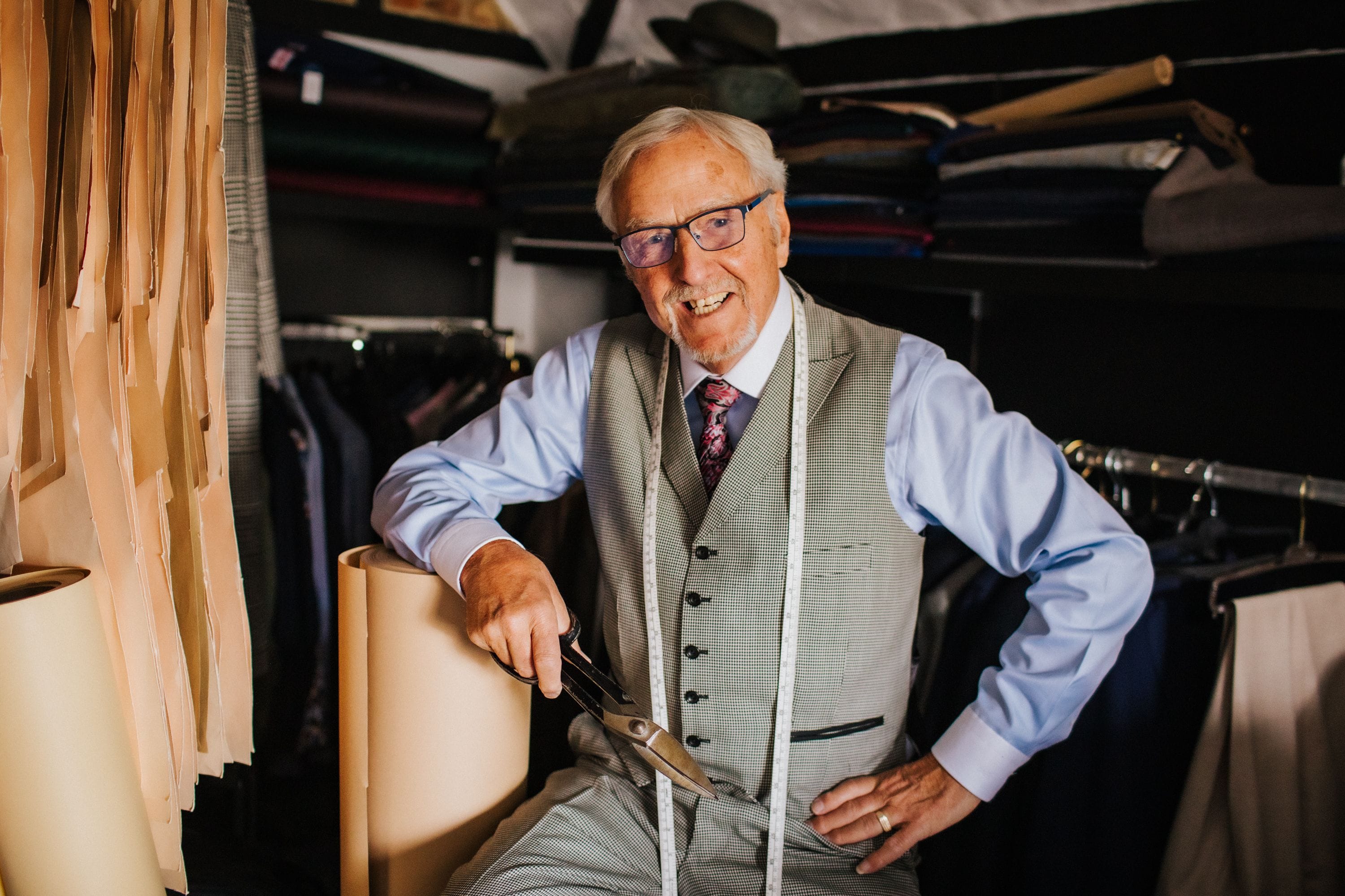 Geoff Souster, master tailor