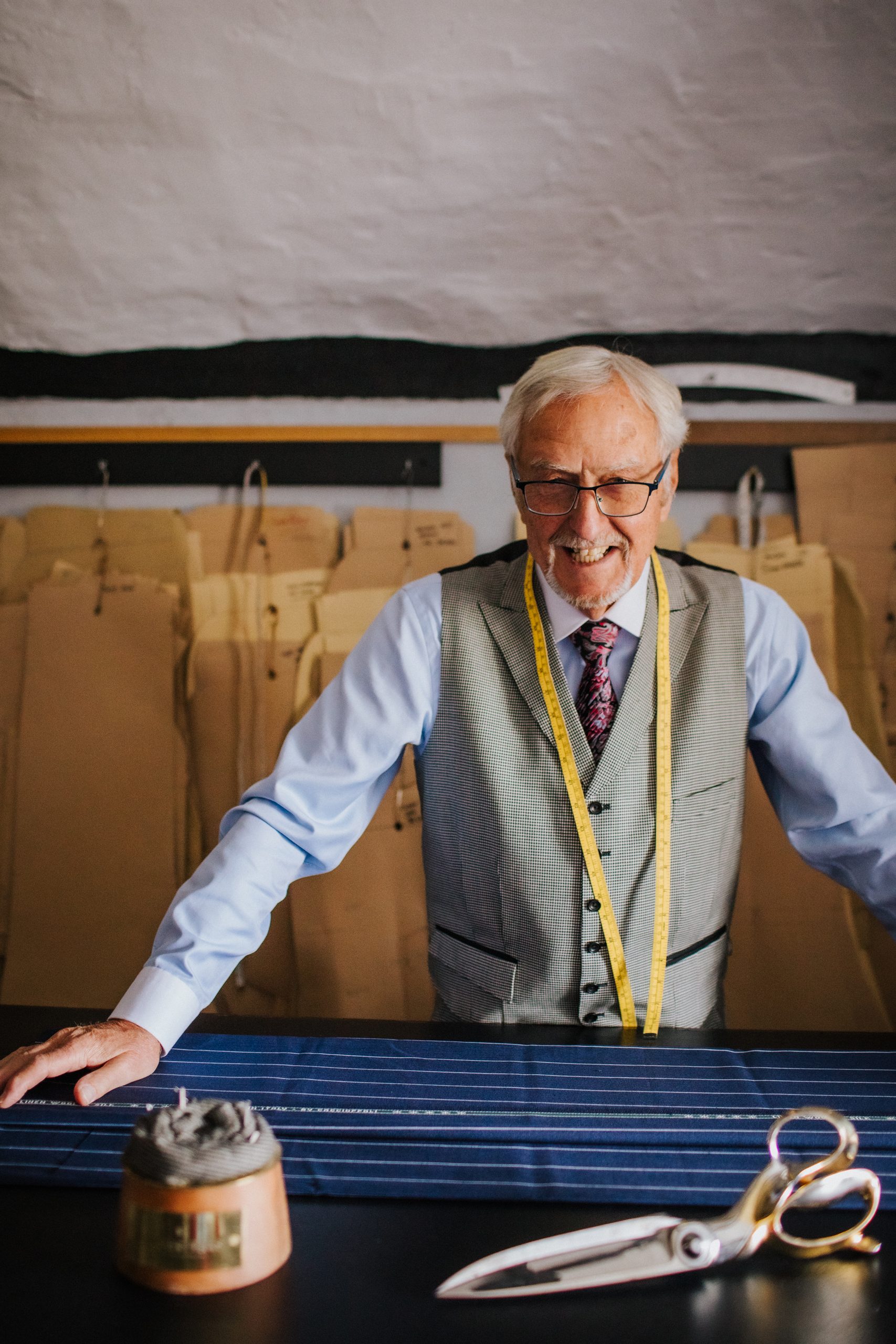 Master tailor Geoff Souster, whose six-decade career shaped the Souster & Hicks legacy