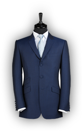 black pinstripe suit