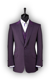 purple suit with shirt